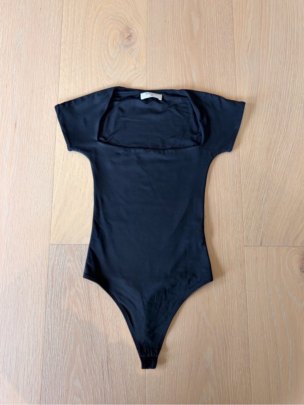 Babaton Aritzia Contour Square Neck Bodysuit 2XS Black